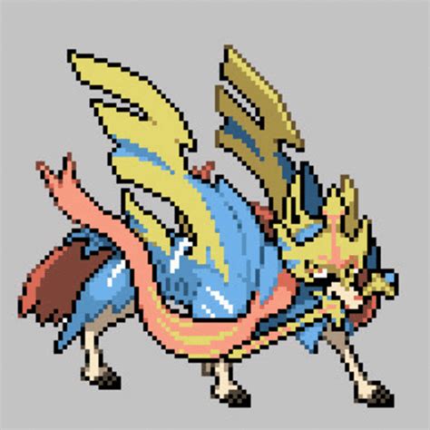 Zacian Sprite  Pokémon Sword And Shield Pixel Art Pokemon