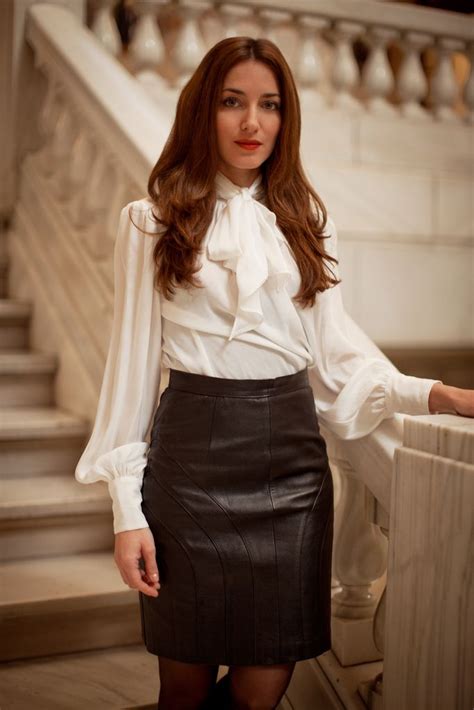 pin by kandy keene on leather 4 ladies blouse and skirt satin bow blouse bow blouse
