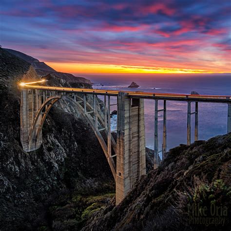 It's tougher in big sur, where residents and tourists must share a steep, narrow and dangerous strip of land. Bixby Bridge Sunset | I had a brief opportunity to visit ...