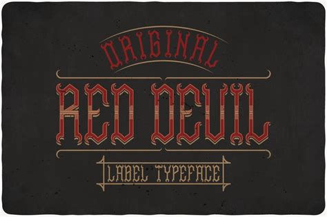 Red Devil Typeface ~ Display Fonts ~ Creative Market
