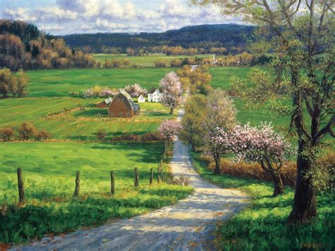 Early Blossoms Canvas Art In 2021 Landscape Paintings Nature Art