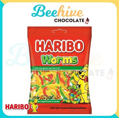 Haribo Gummy Worms Candy 80g Lazada