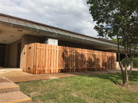 Shadow Box Wood Privacy Fence In East Austin