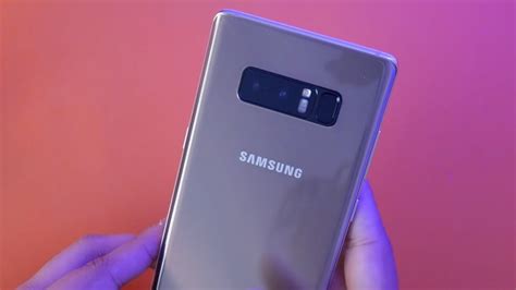 Samsung Galaxy Note 8 Unboxing Gold Youtube