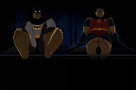 Batman And Robin Showing Feet By Final Fantaisies On Deviantart