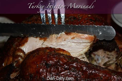 These marinade recipes are perfectly suited to turkey but remember that with a marinade, there is no need to brine or add a dry rub, so watch now: Turkey Injector Marinade Recipe - Dish Ditty Recipes