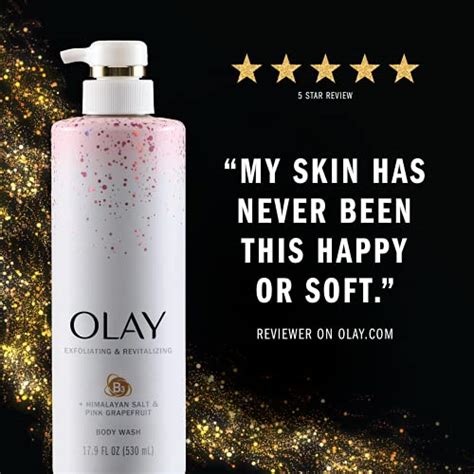 Olay Exfoliating And Revitalizing Body Wash With Himalayan Salt Pink