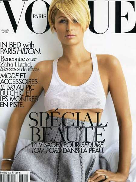 Socialite High Fashion Paris Hilton Covers French Vogue