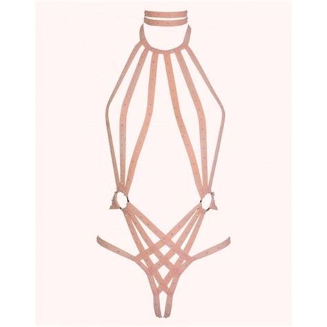 Agent Provocateur Judy Playsuit Peach 365 Liked On Polyvore
