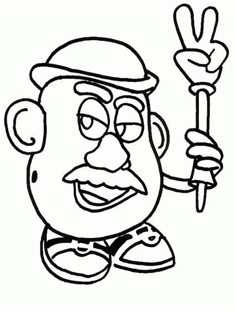 This particullar coloring image meassure is about 600 pixel x 603 pixel with approximate file size for around 92.37 kilobytes. Mr Potato Head Coloring Page - Coloring Home