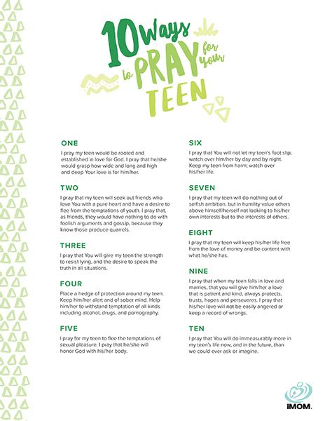 Ways To Pray For Your Teen Imom