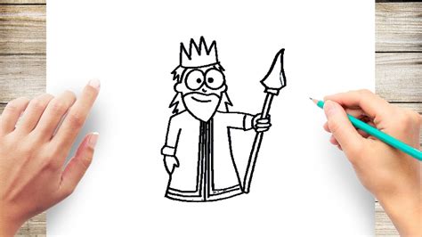 How To Draw A King Step By Step For Kids Youtube