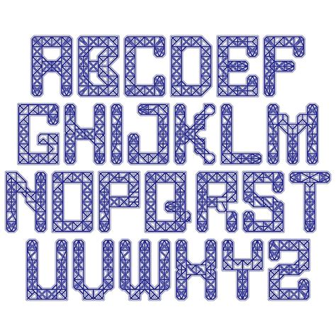 Premium Vector Decorative Vector Alphabet Art Font Lettering