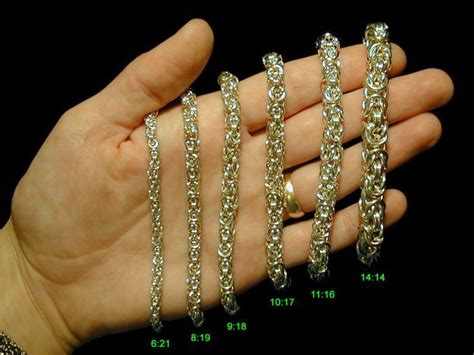 Cut a strip of paper about 8 inches long and about 0.5 inch wide. Image result for rope chain comparison chart | Chainmail ...