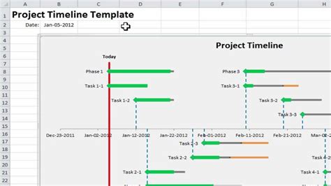 Excel Project Timeline Simple Steps To Make Your Own Project Timeline In Excel Youtube