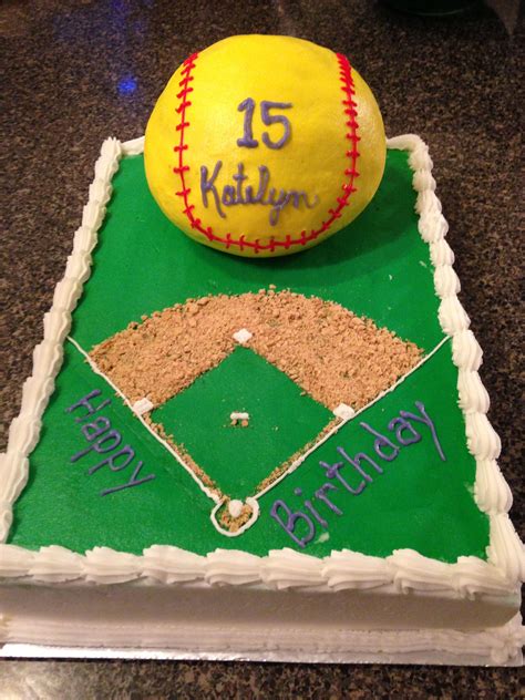 Pin By Pam Moseley On Pammycakes Birthday Sheet Cakes Softball Birthday Cakes Birthday Cakes