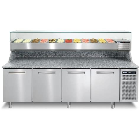 Stainless Steel Cold Counter With Granite Top Commercial Hotel