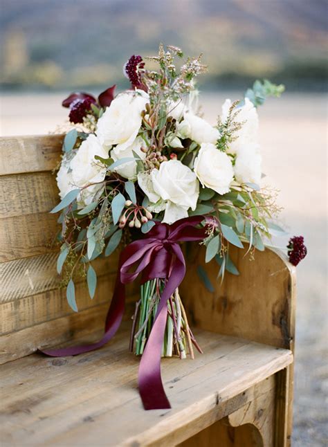 If you are having a winter rustic wedding you may wonder how adding hanging lights and greenery gives will give the place a more winter touch, as well as using burlap and lace in bouquets or table runners. 23 Gorgeous Winter Wedding Bouquets
