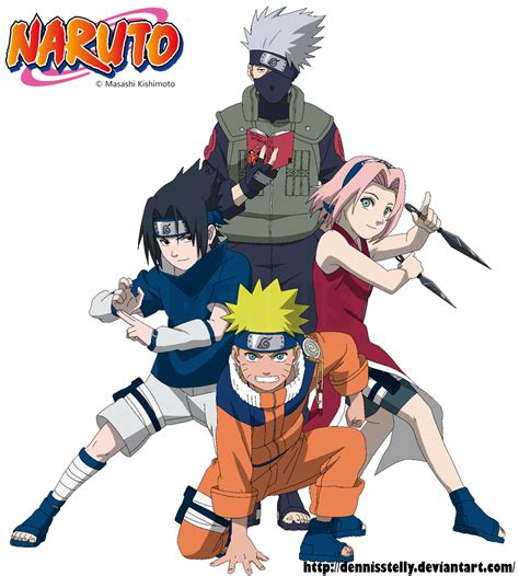 The Team 7 Pts Lineart Colored By Dennisstelly On Deviantart Naruto