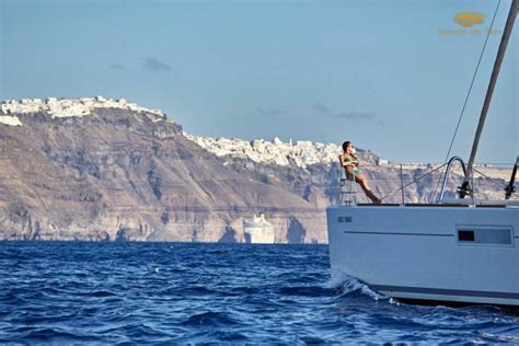 Santorini Private Boat Tour With Luxury Catamaran Day Or Sunset