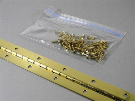 Continuous Piano Hinge 24 X 15 Brass With Screws Made In Usa Ebay