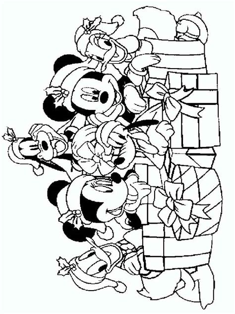 Coloring Pages Mickey Mouse Christmas : Learning Through Mickey Mouse