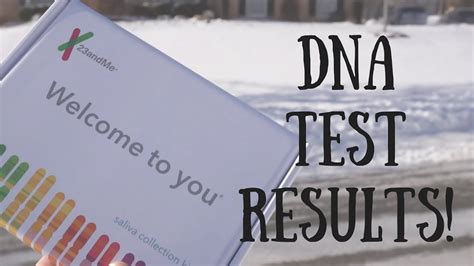 23andme Dna Test Unboxing Process And Results Youtube