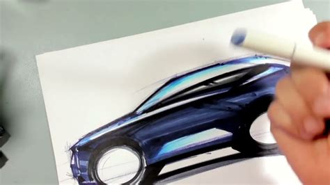 How To Draw Cars Marker Car Sketch Tutorial Luciano Bove Youtube