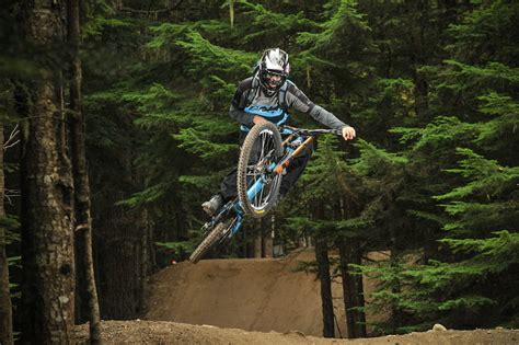 Crossing the finish line first isn't the only way to worship at the altar of speed. A-Line - Lower Mountain Biking Trail - Whistler, BC