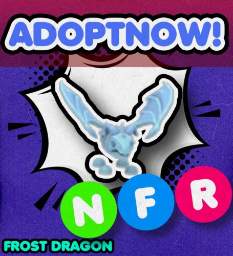 Adopt A Nfr Frost Dragon Neon Fly Ride Frost Dragon Roblox Ebay
