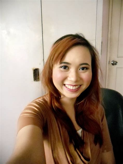 Filipina Modeling Selfie Red Hair Makeover Joanna April Flickr