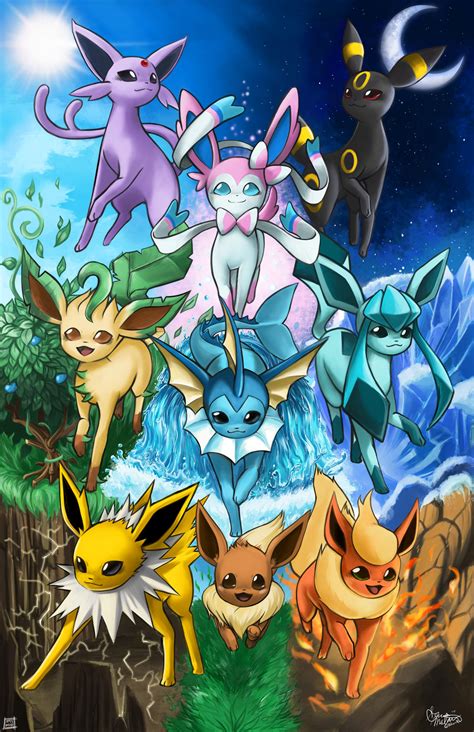 Eeveelutions By PokuriMio On DeviantArt