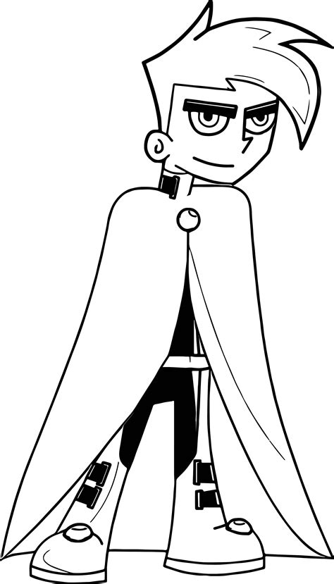 awesome Jgbm Danny Phantom Rebirth Coloring Page | Santa coloring pages