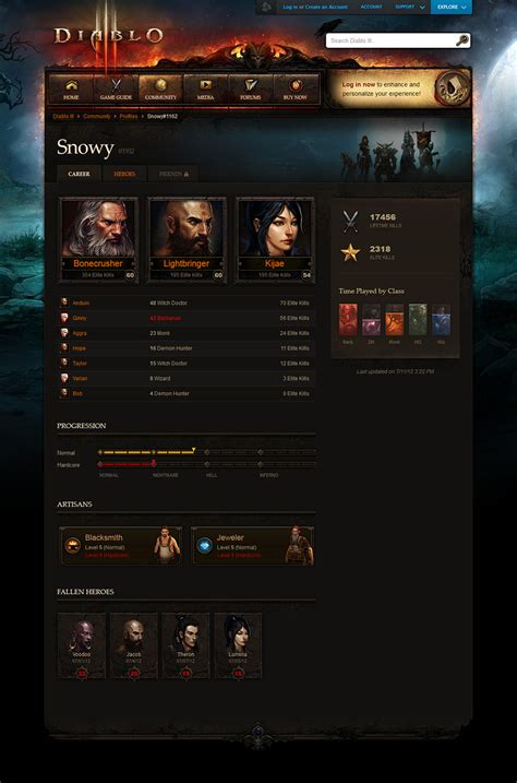 Does anyone know of a way that i can search for diablo 3 profiles by name and view them? Diablo III Character Profiles Now Available | MediaStinger