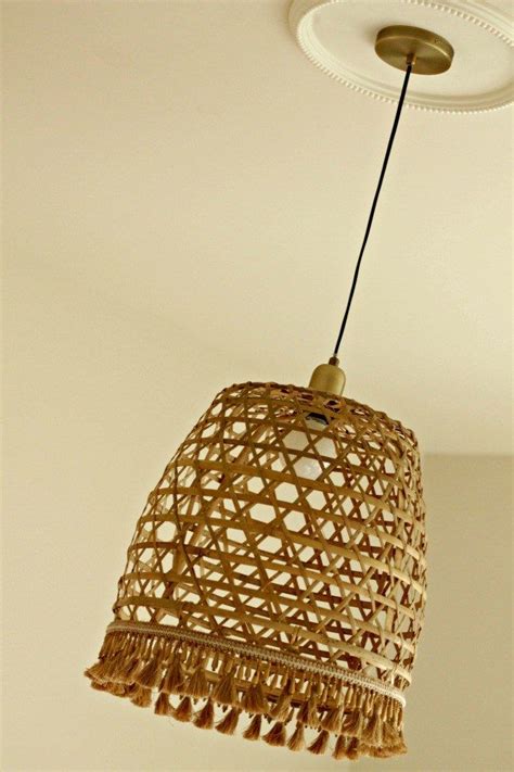 This pendant is available in bronze, burnished brass or polished nickel with etched crystal lenses and is rated for damp locations. DIY Basket Pendant Light | Diy pendant light, Outdoor ...