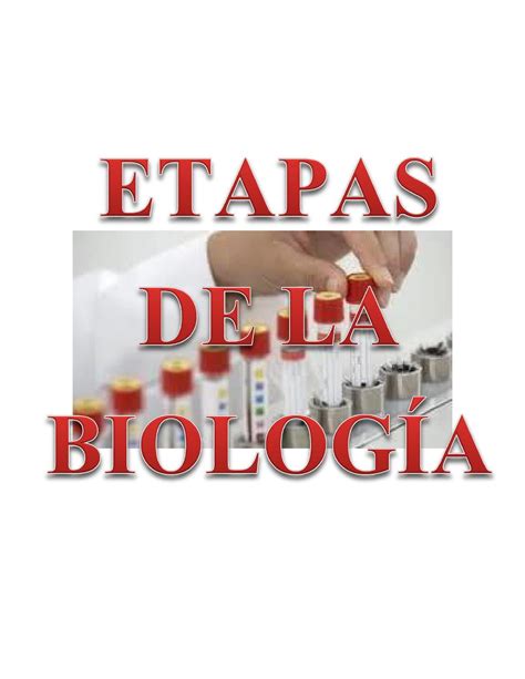Etapas De La Biologia Clase 6 1 By Nel Arevalo Issuu