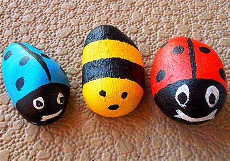 Easy Rock Painting For Kids ~ Projects Art Craft Ideas