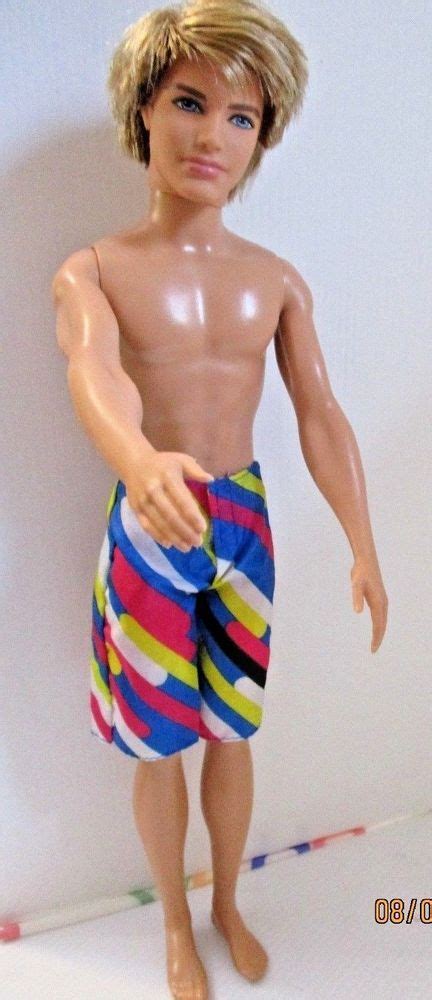 KEN DOLL MATTEL 2009 BLONDE HAIR SHORTS ON #MATTEL | Ken doll, Short