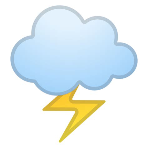 🌩️ Nube Con Rayo Emoji