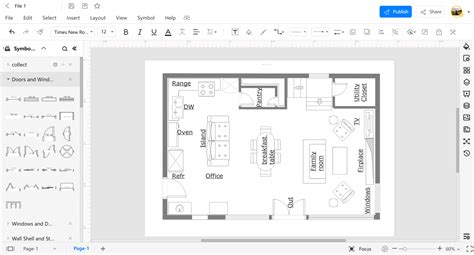 Free Editable Open Floor Plans Edrawmax Online