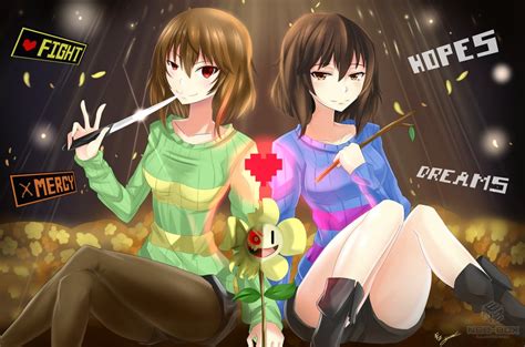 Frisk And Chara As Adults Art By Lemonlime Undertale