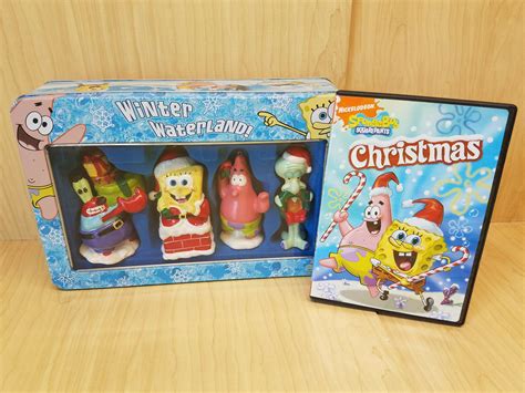 Spongebob Squarepants Winter Waterland Christmas Ceramic Ornaments In