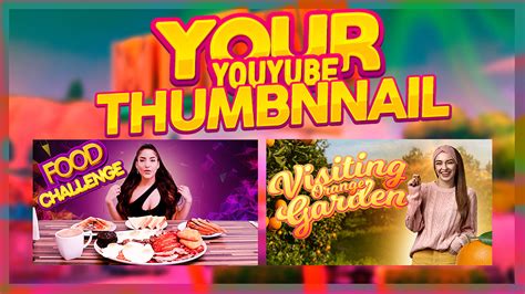 Food Vlog Food Challenge Youtube Thumbnail Design On Behance