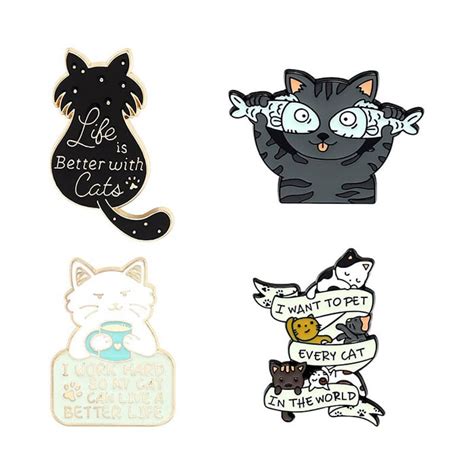 Adorable Cat Pins For Cat Lovers Catastic
