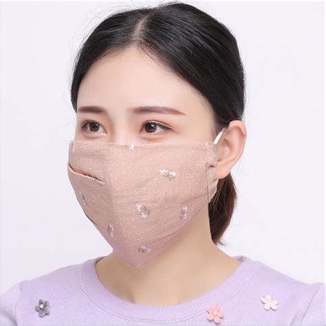 Autumn Spring Breathable Mouth Mask Women Girl Cotton Masks Bacteria Proof Anti Pollution Mask