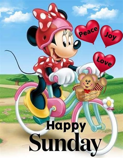 Happy Sunday Minnie Mouse Sunday Morning Greetings