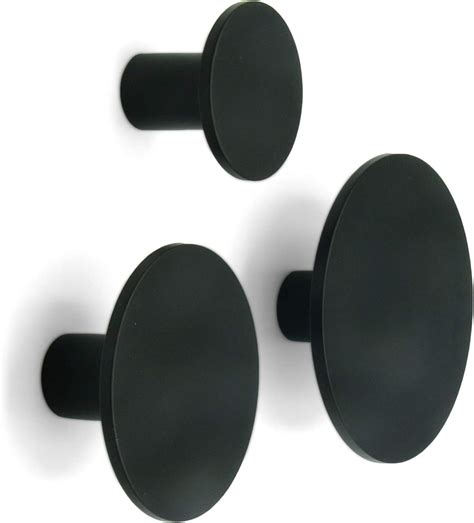 From traditional to safari style, shelves accentuate a variety of rooms. AmazonSmile: Metal Dot Decorative Wall Hooks (Black, Set of 3) - Coat Hooks, Bathroom Towel ...