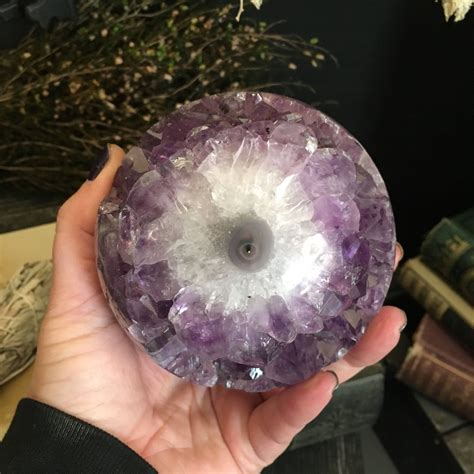 Amethyst Crystal Ball Amethyst Geode Crystal Sphere Big Crystal
