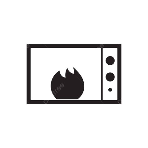 رمز شعار الفرن ناقلات لهب الطبخ الكهربائية المتجه لهب طبخ كهربائي