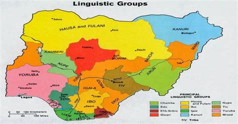 A Linguistic Map Of Nigeria 1214 × 1025